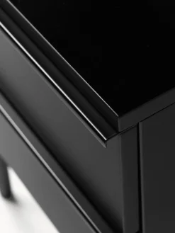 Westwing Collection Mesita de noche de madera Elona