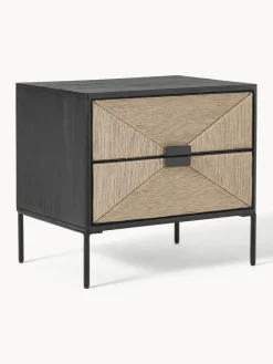 Westwing Collection Mesita de noche de madera de mango June, con cajones