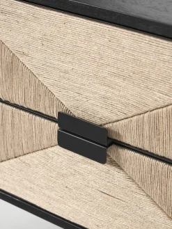 Westwing Collection Mesita de noche de madera de mango June, con cajones