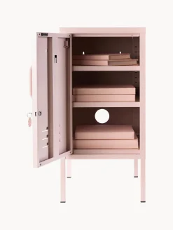 Niños Mustard Made Mesita de noche de metal The Shorty, apertura de puerta izquierda o derecha