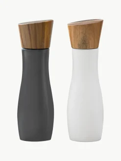 ladelle Molinillo de sal y pimienta con tapadera de madera de acacia Essentials, 2 uds.