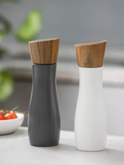 ladelle Molinillo de sal y pimienta con tapadera de madera de acacia Essentials, 2 uds.
