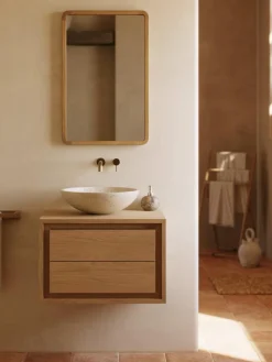Mueble bajo lavabo de madera de teca Kenta