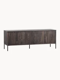 Mueble TV de madera de fresno Avourio, 3 puertas