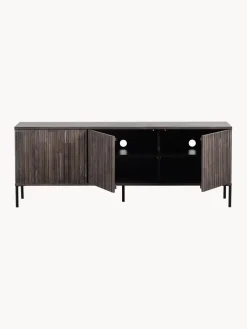 Mueble TV de madera de fresno Avourio, 3 puertas