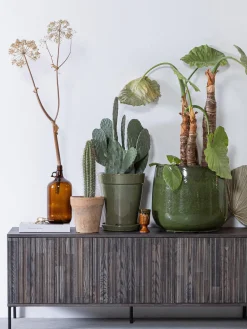 Mueble TV de madera de fresno Avourio, 3 puertas