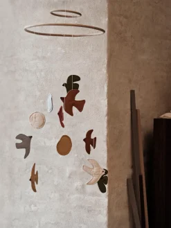 Niños Ferm Living Kids Móvil de algodón orgánico Swif Bird
