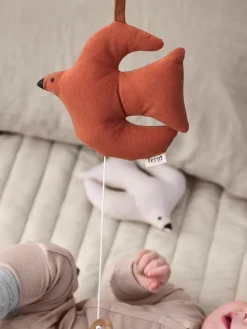Niños Ferm Living Kids Móvil de música de algodón ecológico Swif Bird