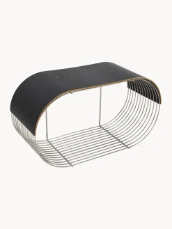 AYTM Panel para estante de pared de madera de roble Curva^ Estanterías De Pared