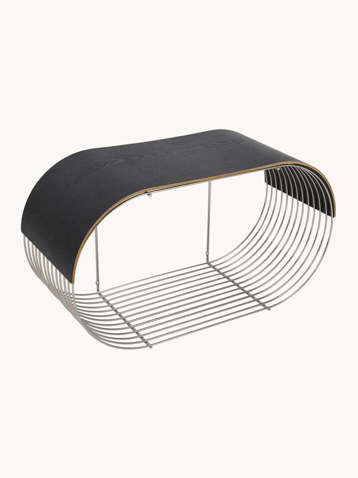 AYTM Panel para estante de pared de madera de roble Curva^ Estanterías De Pared