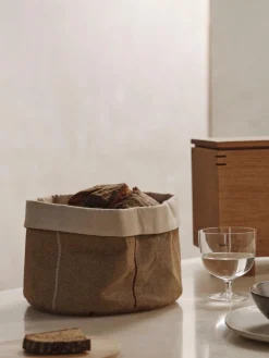 Ferm Living Panera de algodón ecológico Ito^ Cestas Para Pan|Almacenaje De Cocina