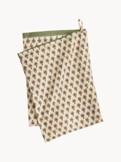 Bungalow Paño de cocina artesanal con estampado floral Lulu