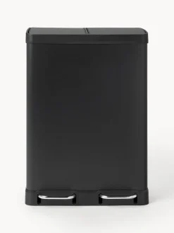 Westwing Collection Papelera con pedal Rafa, 2x30 L^ Cubos De Basura Y Reciclaje|Almacenaje De Cocina