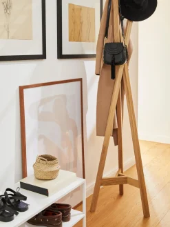 Woodman Perchero de madera de roble Clift