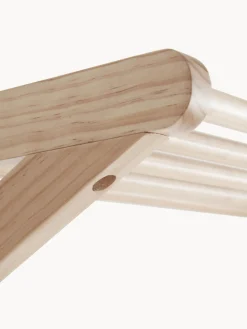 Jotex Perchero de pared con estante para sombreros de madera de pino Cole