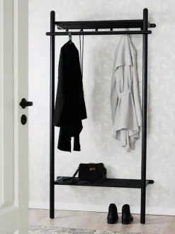 Rowico Home Perchero de pared de madera de roble Milford^ Percheros De Pie|Percheros De Pie