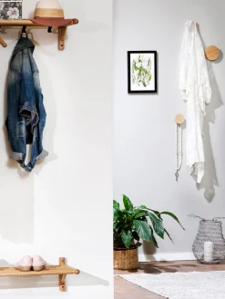 Rowico Home Perchero de pared en roble Milford