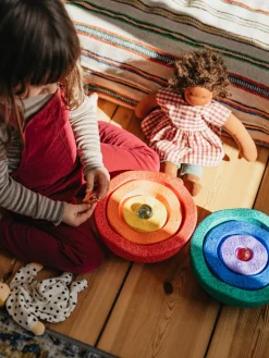 Niños Stapelstein Piedras apilables Inside, 6 uds.