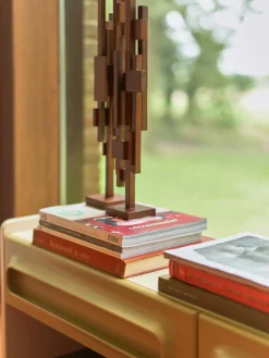 HKLIVING Pieza decorativa de madera de teca Skyline^ Figuras Decorativas|Decoración