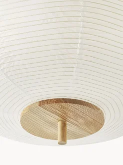 Westwing Collection Plafón de papel de arroz de diseño Misaki