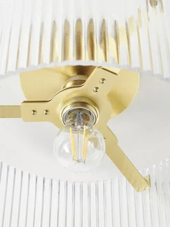 Westwing Collection Plafón de vidrio acanalado Emmi^ Plafones|Lámparas De Techo