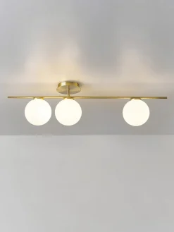 Westwing Collection Plafón de vidrio opalino Atlanta^ Apliques|Lámparas De Techo