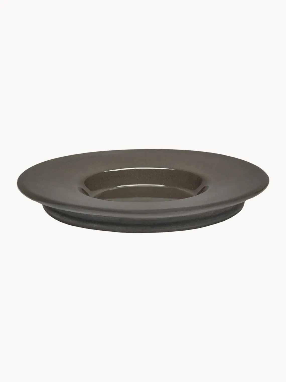 SERAX Platitos espresso de porcelana con esmalte reactivo Dune, 2 uds.