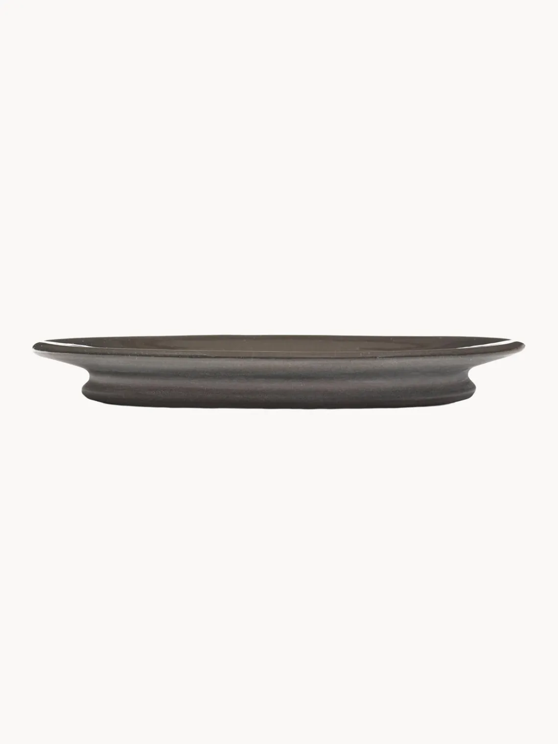SERAX Platitos espresso de porcelana con esmalte reactivo Dune, 2 uds.
