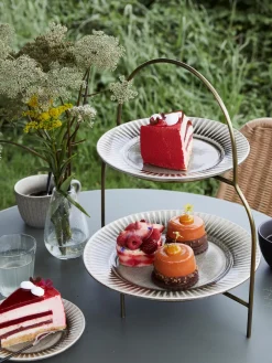 House Doctor Plato de postre Pleat^ Platos De Postre|Vajillas Completas