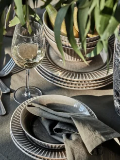 House Doctor Plato de postre Pleat^ Platos De Postre|Vajillas Completas