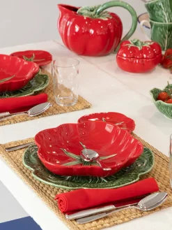 BORDALLO PINHEIRO Plato hondo Tomato, 2 uds.^ Platos Hondos|Vajillas Completas