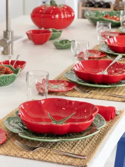 BORDALLO PINHEIRO Plato hondo Tomato, 2 uds.^ Platos Hondos|Vajillas Completas