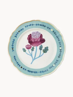 Bitossi Home Plato llano artesanal de porcelana Geranium