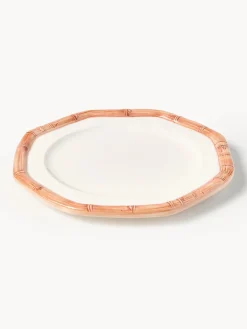 Les Ottomans Plato llano pintado a mano Bamboo^ Platos Llanos|Vajillas Completas