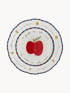 Bitossi Home Plato postre artesanal de porcelana Apple