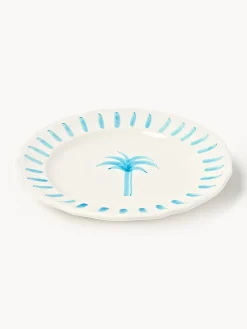 Les Ottomans Plato postre pintado a mano The Palms