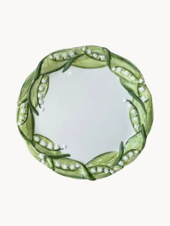 Les Ottomans Plato postre pintado a mano Lily of the Valley^ Vajillas Completas|Menaje De Mesa