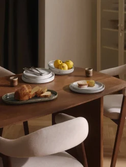 Westwing Collection Platos de pasta artesanales con esmalte reactivo Danza, 4 uds.