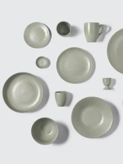 Broste Copenhagen Platos hondos artesanales Nordic Marsh, 4 uds.^ Platos Hondos|Vajillas Completas