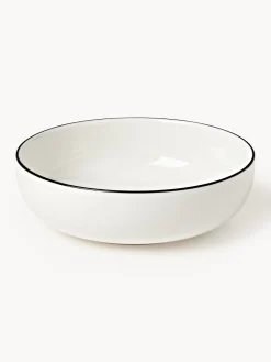 Westwing Collection Platos hondos pequeños de porcelana Facile (2 uds.)