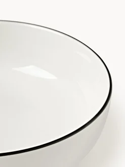 Westwing Collection Platos hondos pequeños de porcelana Facile (2 uds.)