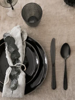 Broste Copenhagen Platos llanos artesanales , 4 uds.^ Platos Llanos|Vajillas Completas