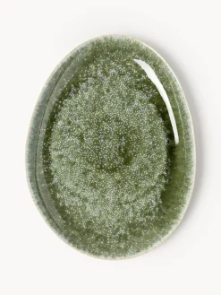 Westwing Collection Platos llanos artesanales de forma orgánica Macey, 4 uds.