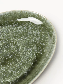 Westwing Collection Platos llanos artesanales de forma orgánica Macey, 4 uds.