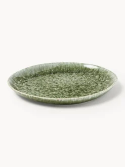 Westwing Collection Platos llanos artesanales con forma orgánica Macey, 4 uds.
