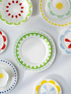 &k Amsterdam Platos llanos artesanales Folk, 2 uds.