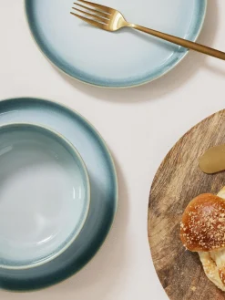 Westwing Collection Platos llanos con esmalte reactivo Havana, 4 uds.^ Platos Llanos|Vajillas Completas