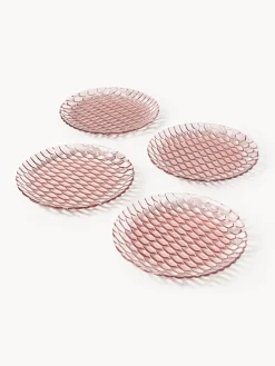 Kartell Platos llanos con relieves Jellies, 4 uds.^ Platos Llanos|Vajillas Completas
