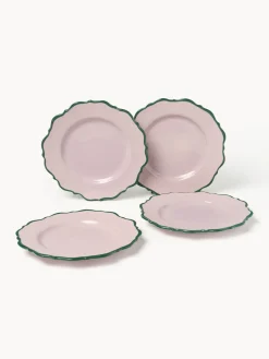 Westwing Collection Platos llanos Crumble, 4 uds.