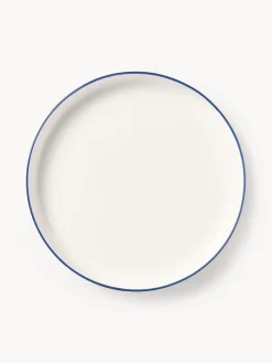 Westwing Collection Platos llanos de porcelana Facile, 2 uds.